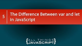 The Difference Between var and let in JavaScript [upl. by Aubyn]