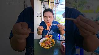 Delicious Yentafo noodle shop in Thailand streefood Shorts [upl. by Blandina]