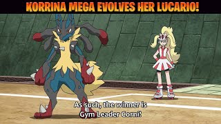 Korrina mega evolves her Lucario  Pokemon Master Journeys episode 84 English Sub [upl. by Hodosh]