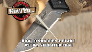 How To Sharpen A SerratedEdge Blade [upl. by Ahto]