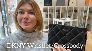 DKNY WristletCrossbody Bag Review [upl. by Nostrebor]