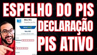 COMO GERAR O ESPELHO DO PIS ATIVO PELO CELULAR DECLARAÇÃO DO PIS ATIVO SEM PRECISAR IR NA CAIXA [upl. by Askwith]