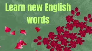 Learn New English Words [upl. by Shiverick]