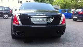 Maserati Quattroporte Sportauspuff Hammer Sound Exhaustsystem TCConcepts [upl. by Eelydnarb]