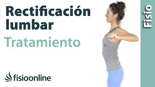 Rectificacion lumbar  Tratamiento con ejercicios y estiramientos [upl. by Hoopen566]