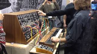 NAMM 2015 Keith Emerson Playing MOOG [upl. by Neelrihs]