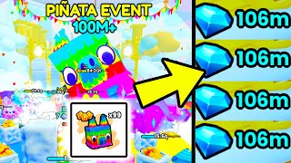 I OPENED 99 PIÑATAS for 💎 100M Pet Simulator 99 [upl. by Otrevire]