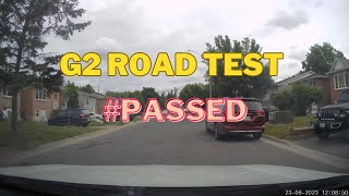 Real road Test  Driving Exam  G2 Test  Drive Test Centre Peterborough  Ontario [upl. by Tipton]