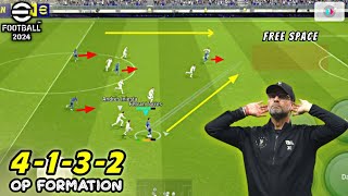 4132 Formation Review With Playstyle Guide in eFootball 2024 🤯  How To Get 4132 Formation 🔥🥵 [upl. by Storfer]