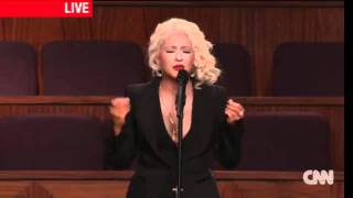 Christina Aguilera live At Last at Etta James Funeral [upl. by Oileve]