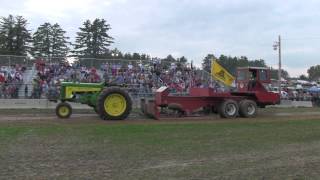 John Deere 730 Deerfield Fair Tractor Pull 2011 [upl. by Korwin852]