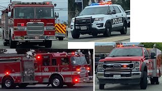 Various Oxnard FD Units Responding Oxnard Police Unit Responding amp Gold Coast Medic 663 Responding [upl. by Lazaruk569]