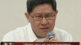 24Oras Cardinal Tagle naluha sa pagkadismaya dahil sa umanoy pork barrel scam [upl. by Graeme]