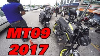 Yamaha MT09 2017 Short Test Ride  Malaysia MT09 [upl. by Hluchy]