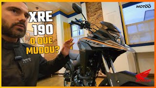 Honda XRE 190 2025 primeiro contato O que mudou [upl. by Lrac836]