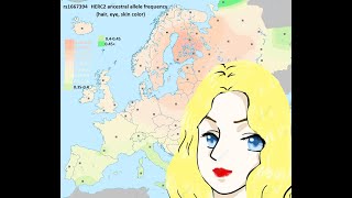 which Europeans are the lightestblondestmost blue eyed by DNA [upl. by Hanae]