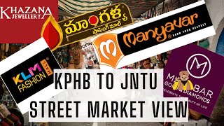 KPHB to JNTU Street Market Road  Night VIEW  Street Walking  trending streetmarkets [upl. by Murage831]