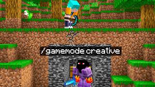 PLAYER COM CRIATIVO vs CAÇADOR no MINECRAFT [upl. by Risser]