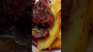 One minute Greek recipes  Roasted Goat shorts [upl. by Surdna]