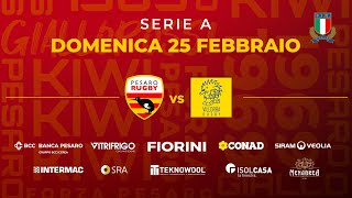 FIORINI PESARO RUGBY  VILLORBA RUGBY  25 FEBBRAIO 2024  SERIE A [upl. by Blithe]