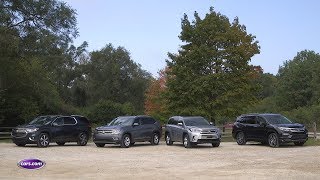 2017 ThreeRow SUV Comparison Results — Carscom [upl. by Anitsirk]