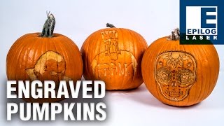 Pumpkin Laser Engraving [upl. by Mastat]