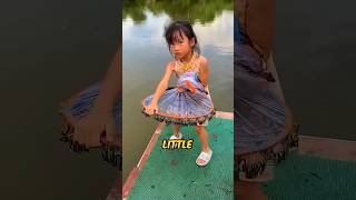 Little Girl Trying To Catch Fish shortsvideo [upl. by Abbotsen]