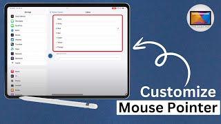 iPad Mouse Pointer Customization Size Color Speed and Settings Guide  iPad Essentials [upl. by Rehptosirhc]