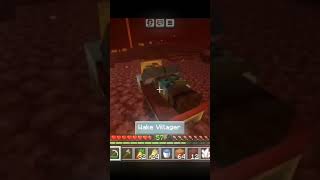 When Minecraft bed in nether to villager shorts [upl. by Rhyner]