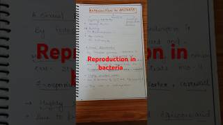 bacterial reproduction l conjugation l handwrittenotes neet  ytshorts [upl. by Peedsaj]