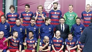 FC Barcelona photo session season 201516 [upl. by Adnovoj]