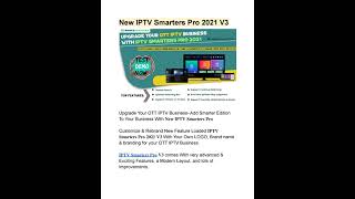 REBRAND NEW IPTV SMARTERS PRO V3 FOR YOUR OTT IPTV BUSINESS [upl. by Sirovart]