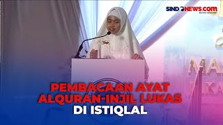 Momen Ayat Alquran dan Injil Lukas Buka Kunjungan Paus Fransiskus ke Masjid Istiqlal [upl. by Luht]