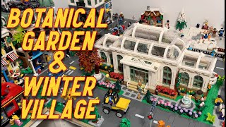 Placing the BOTANICAL GARDEN in our LEGO CITY PLUS Our WINTER VILLAGE plans [upl. by Hymen]