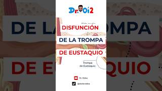 Causa de oído tapado Disfunción de la trompa de Eustaquio short shortviral Shorts [upl. by Arahk]