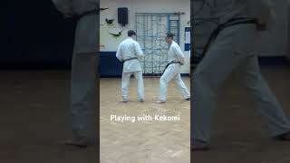 Playing with Kekomi hdki hdkikarate karatewithoutborders [upl. by Euqina621]