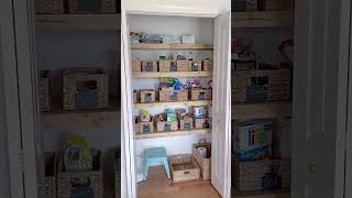 Major DIY pantry update ditch the wire shelves pantrylabels pantrygoals [upl. by Abert]