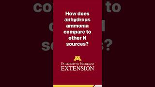 How does anhydrous ammonia compare to other N sources Learn more at zumnedunitrogennuggets [upl. by Lamont]