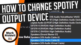 How to change Spotify output device  Windows 10 [upl. by Dnalerb]