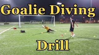 Soccer Diving Techniques  Goalkeeper Training [upl. by Drofnats]