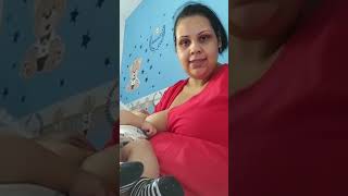 breastfeeding new cute baby vlog video breastmilk tutorial [upl. by Newmann]