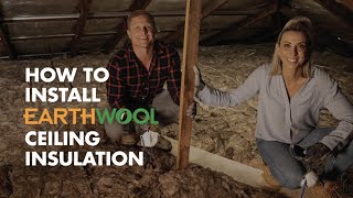 AU DIY How to install Earthwool® ceiling insulation [upl. by Aicnetroh]