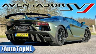 Lamborghini Aventador SVJ Roadster  REVIEW on AUTOBAHN by AutoTopNL [upl. by Salokkin157]