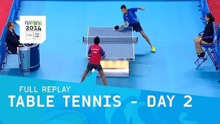 Table Tennis  Day 2 Round 3 MenWomen Singles  Full Replay  Nanjing 2014 Youth Olympic Games [upl. by Aihsekyw]