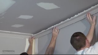 How To Install Plasterboard Part 5 Installing Cornice [upl. by Arika]