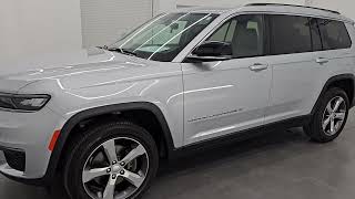 2021 JEEP GRAND CHEROKEE L LIMITED LUXURY TECH II SILVER ZYNITH 4K WALKAROUND 24J303A SOLD [upl. by Luhey707]