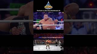 The Rock vs John Cena Wrestlemania 29 Real vs Game Comparison wwe shorts trending [upl. by Ilahsiav]