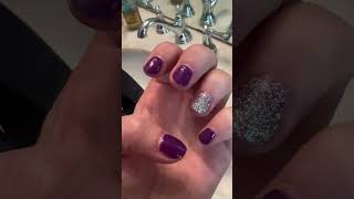 At home gel mani using SUNUV Base and Top Coat shorts gelnails nails gelpolish diygelnails [upl. by Enaht]