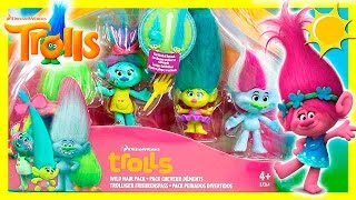 Los TROLLS amigos de POPPY llegan a MUNDO JUGUETES  JUGUETES de la pelicula TROLLS de Dreamworks [upl. by Reube]