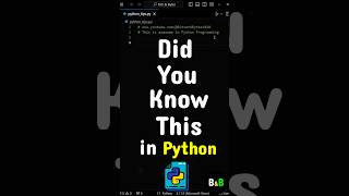 I recently learned this cool trick in Python python coding programming [upl. by Ike195]